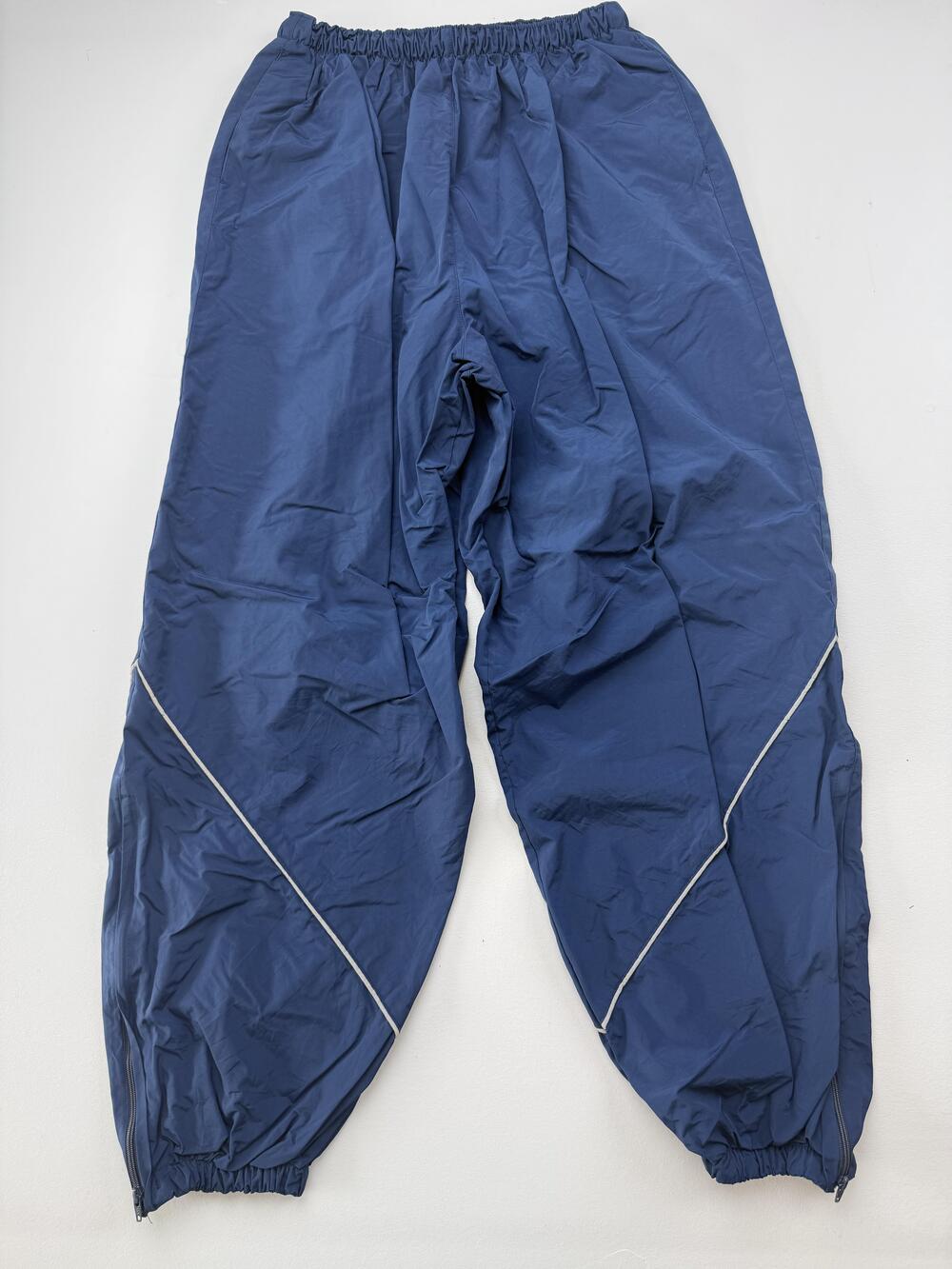 JWOD Skilcraft Track Pants Mens Large Blue Nylon Reflective Mesh Lined Athletic